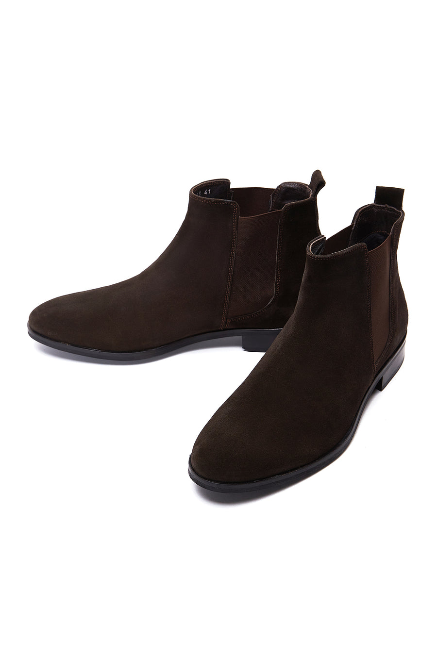 Men's Brown Suede Leather Chelsea Boots