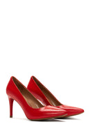 Women's Red Leather Stiletto | Derimod