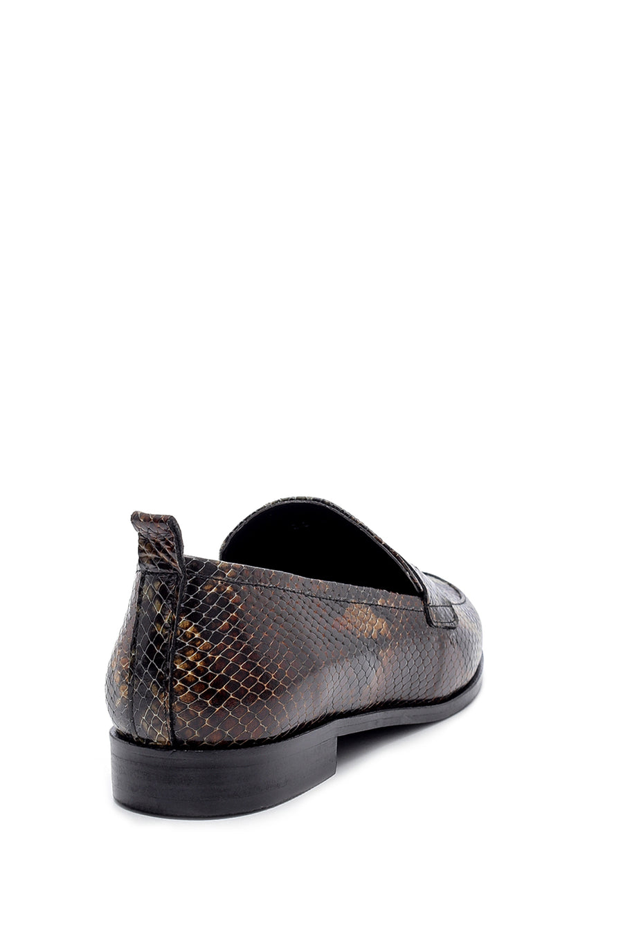 Women's Leather Snakeskin Patterned Loafer