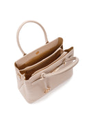 Women's Beige Long Strap Printed Shoulder Bag | Derimod