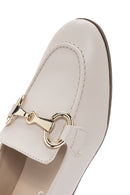 Women's Cream Masculine Loafer | Derimod