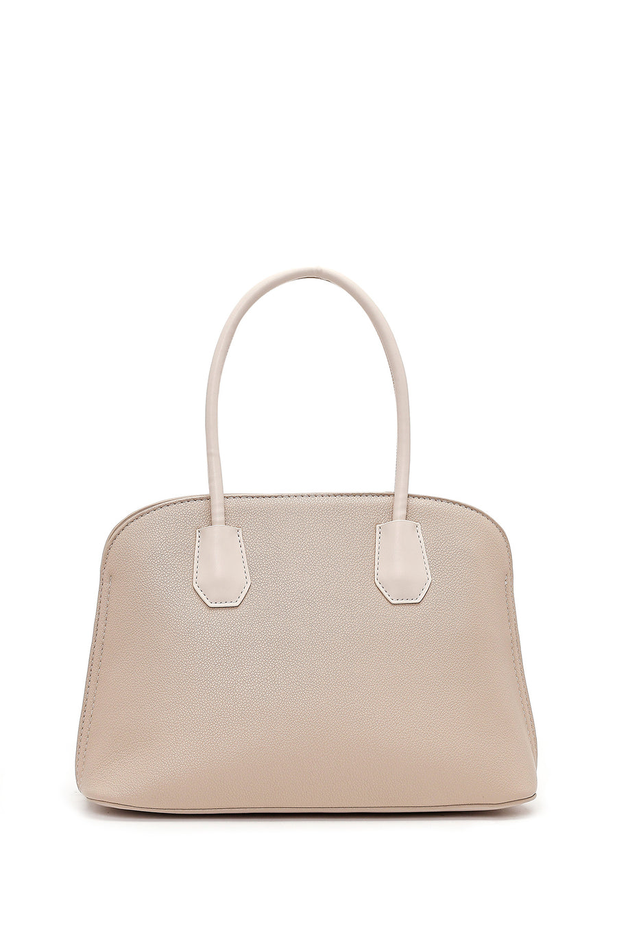 Women's Cream Long Strap Classic Handbag