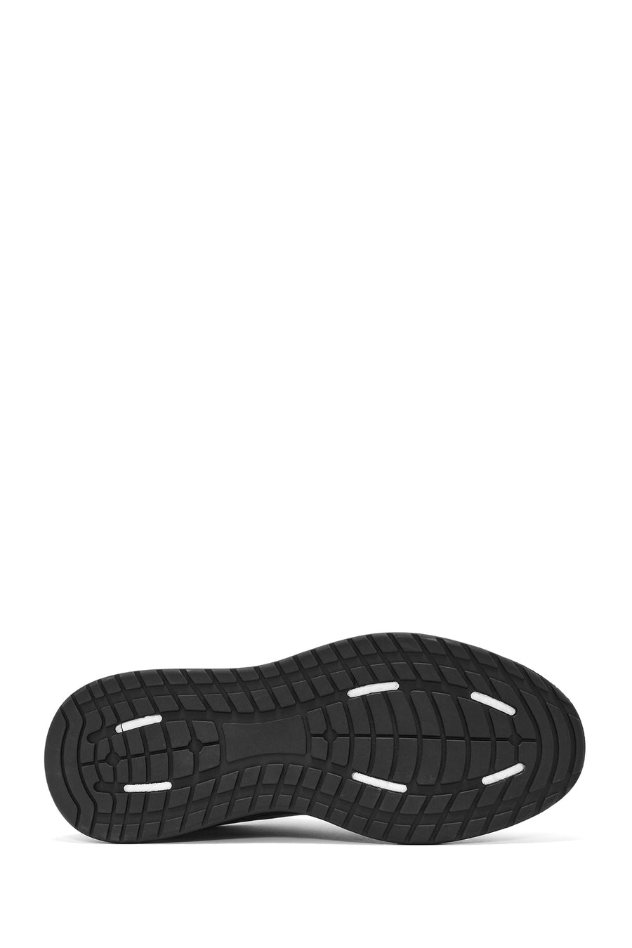 Men's Black Lace-up Leather Sneaker