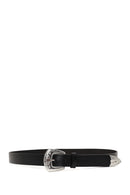 Unisex Black Leather Belt | Derimod