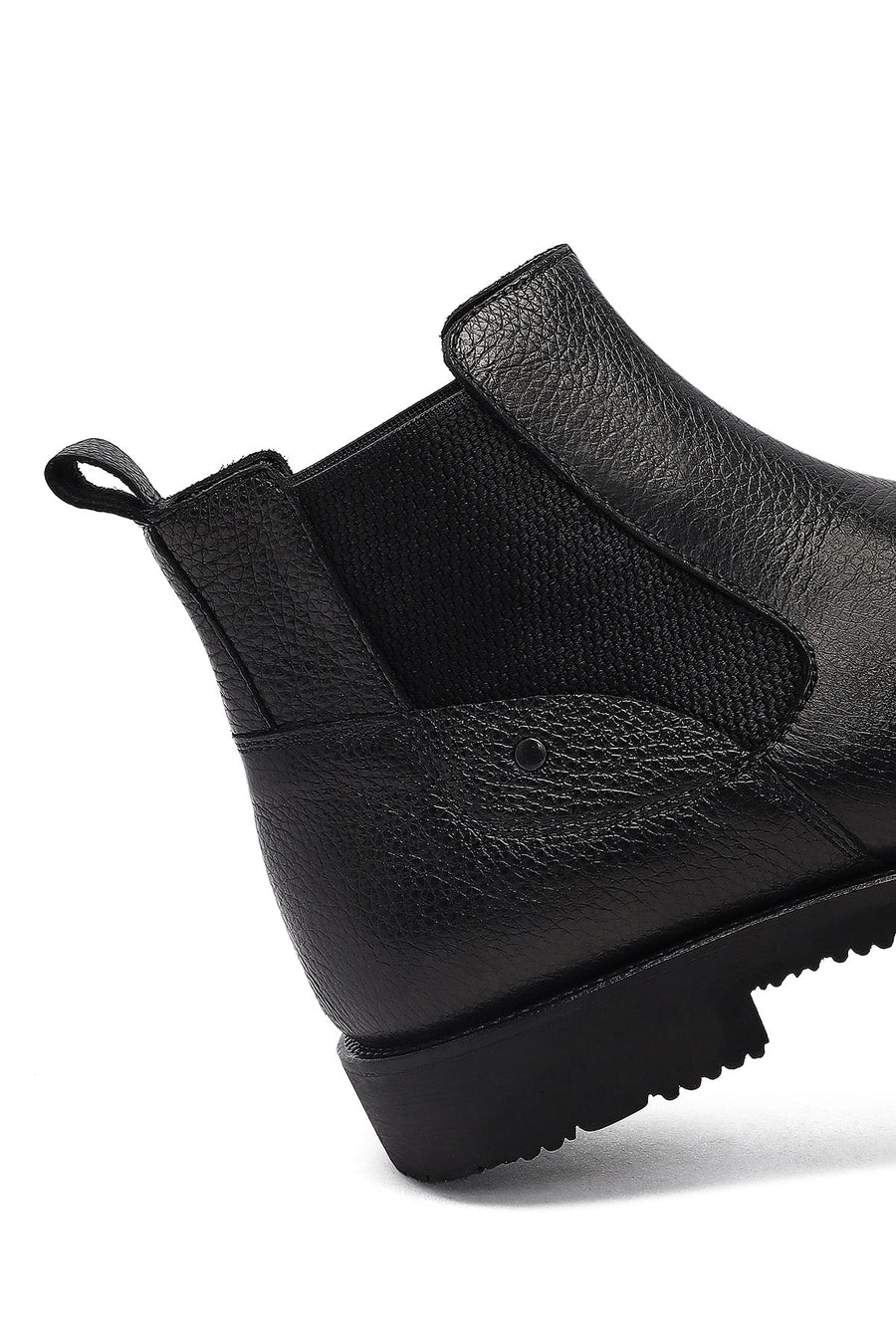Male Black Leather Chelsea Boots