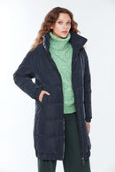 Stockholm Women's Black Softwear Coat | Derimod