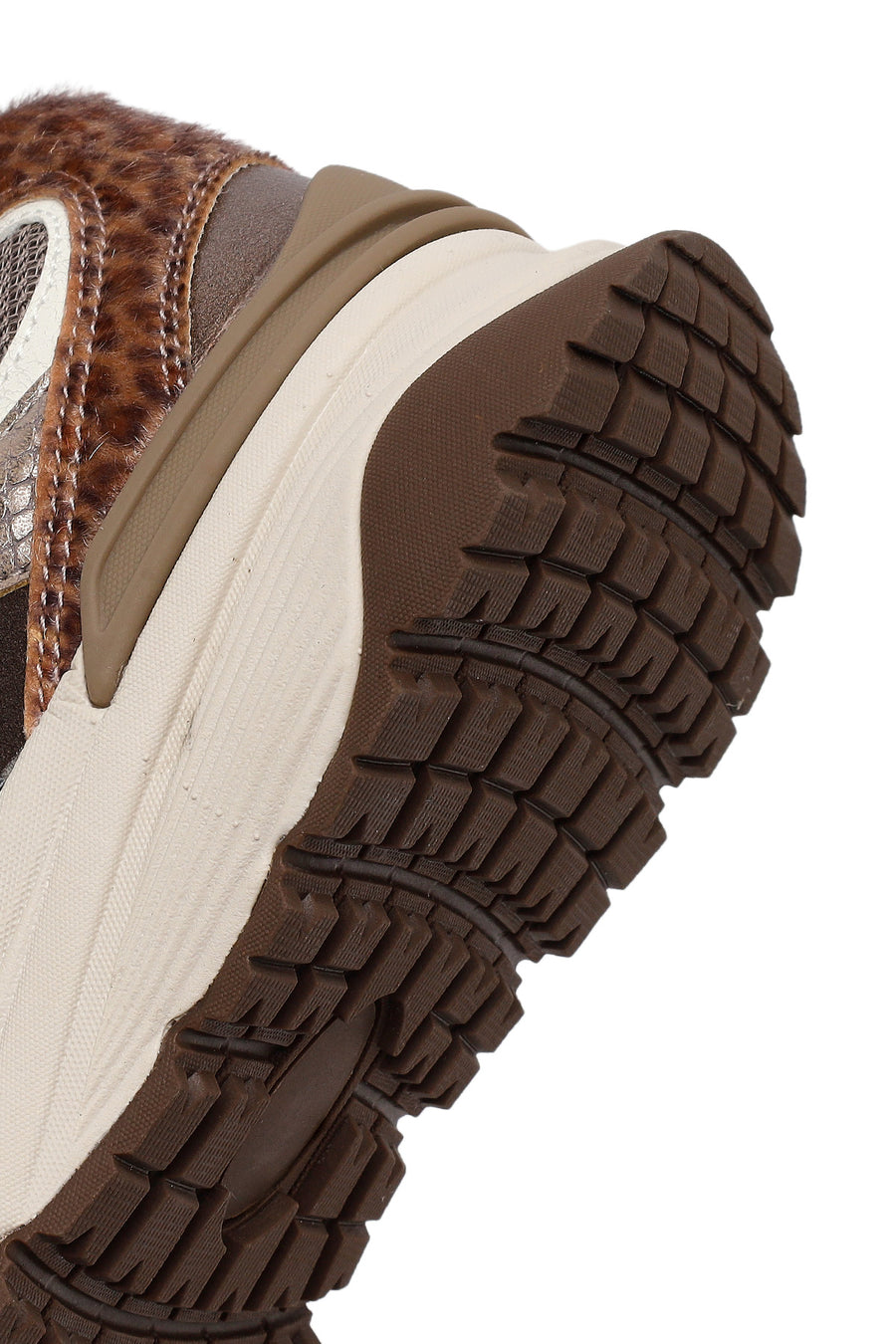 Woman Mink Lace-Up Chunky Sneaker