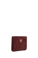 Women's Claret Red Printed Wallet | Derimod