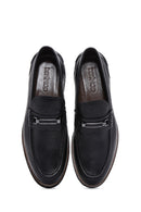 Men's Black Leather Casual Loafer | Derimod