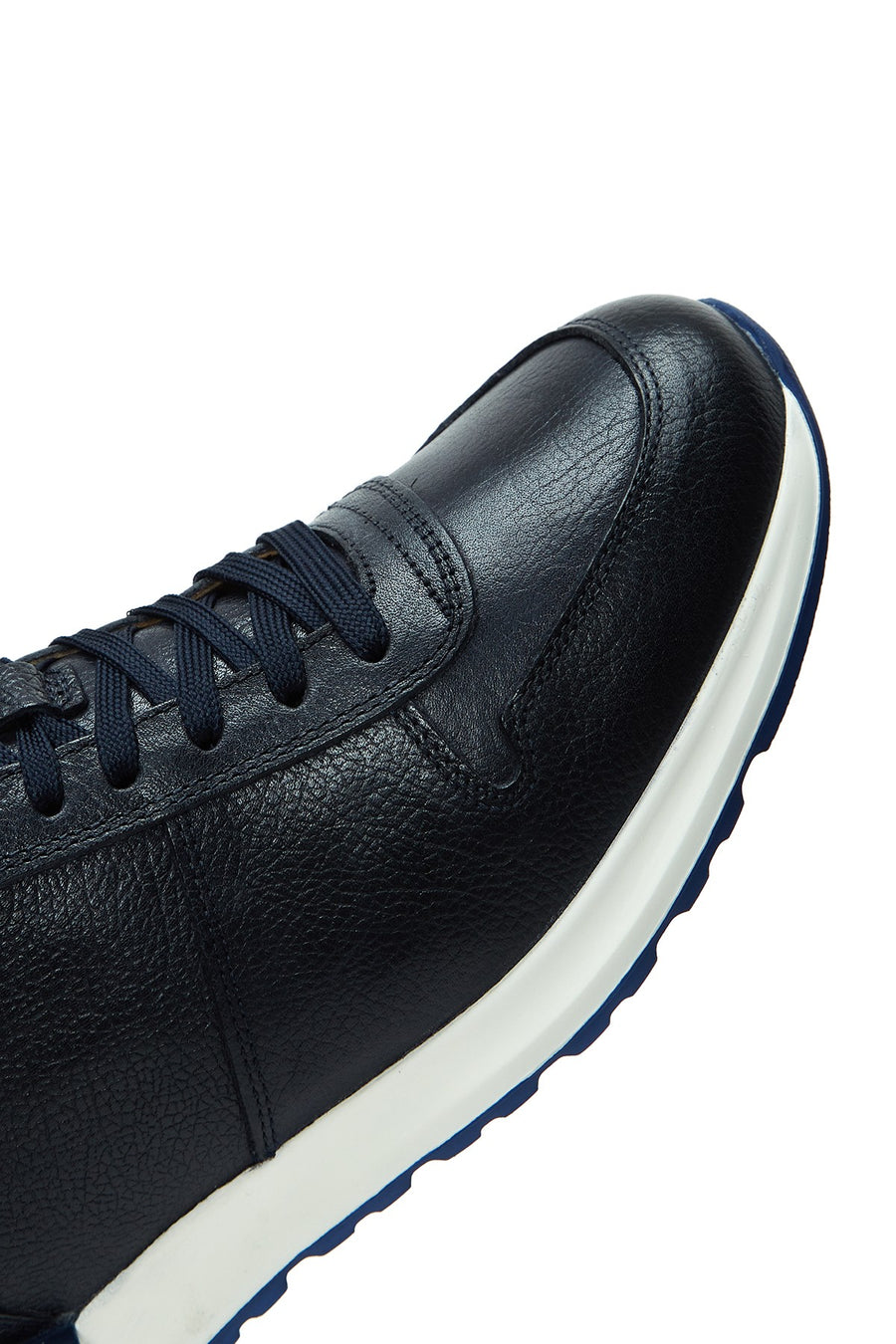 Men's Navy Blue Leather Sneaker