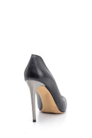 Women's Heel Detailed Leather Stiletto | Derimod