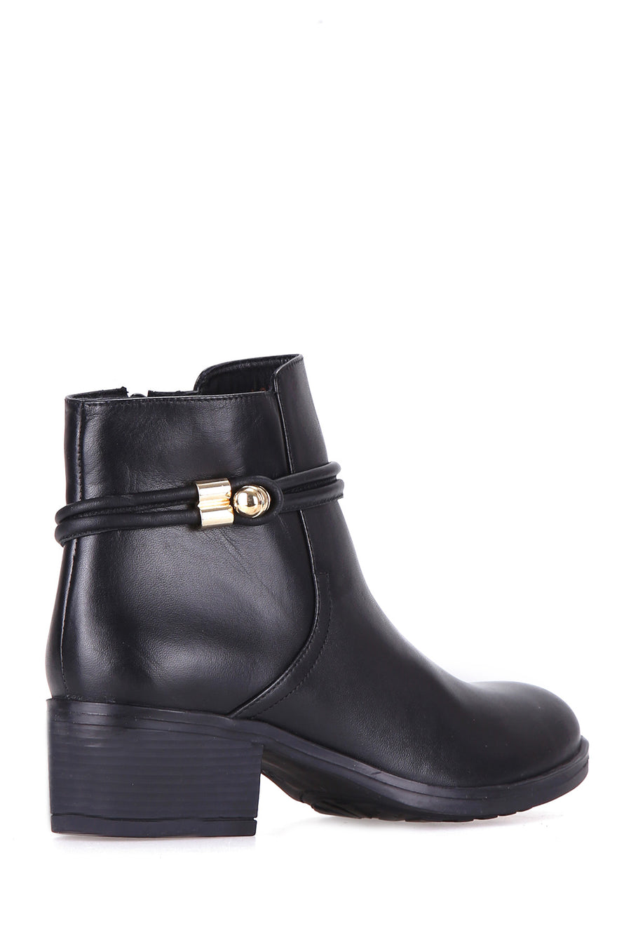 Women's Leather Boots with Buckle