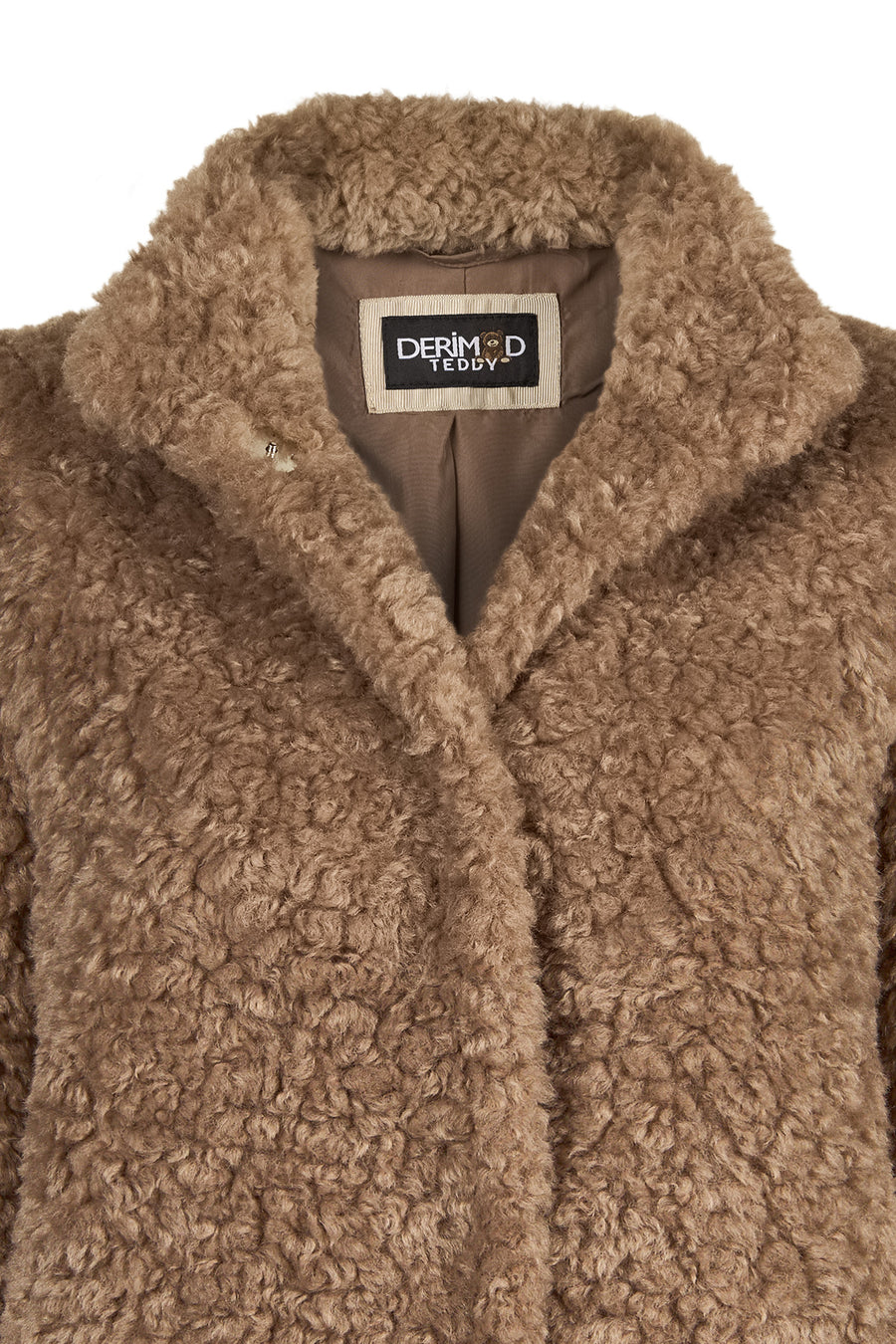 Lamolina Woman Beige Short Teddy Coats