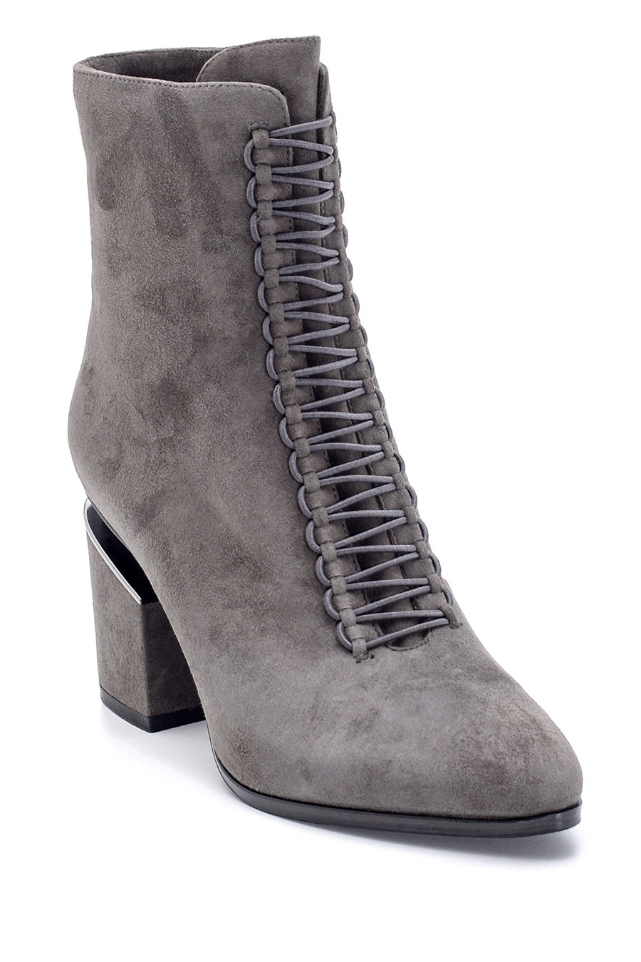 Women's Suede Heeled Boots