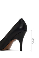 Kadın Siyah İnce Topuklu Deri Stiletto | Derimod