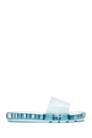 Women's Blue Jelly Slippers | Derimod