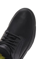 Skechers Men's Black Gervin Leather Sneakers | Derimod