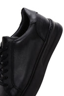 Men's Black Leather Sneaker | Derimod