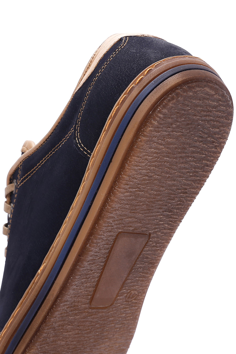 Men's Navy Blue Nubuck Leather Sneaker