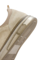 Men's Beige Lace-Up Suede Leather Sneaker | Derimod