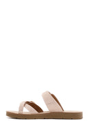 Women's Pink Stone Flip Flops | Derimod