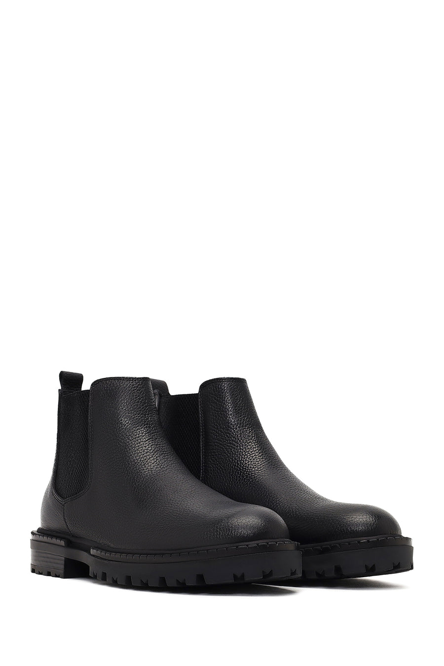 Men's Black Leather Chelsea Boot