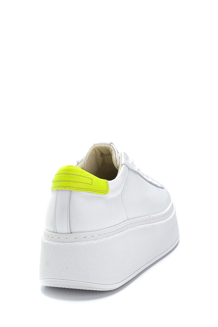 Women's Leather High-Sole Sneaker