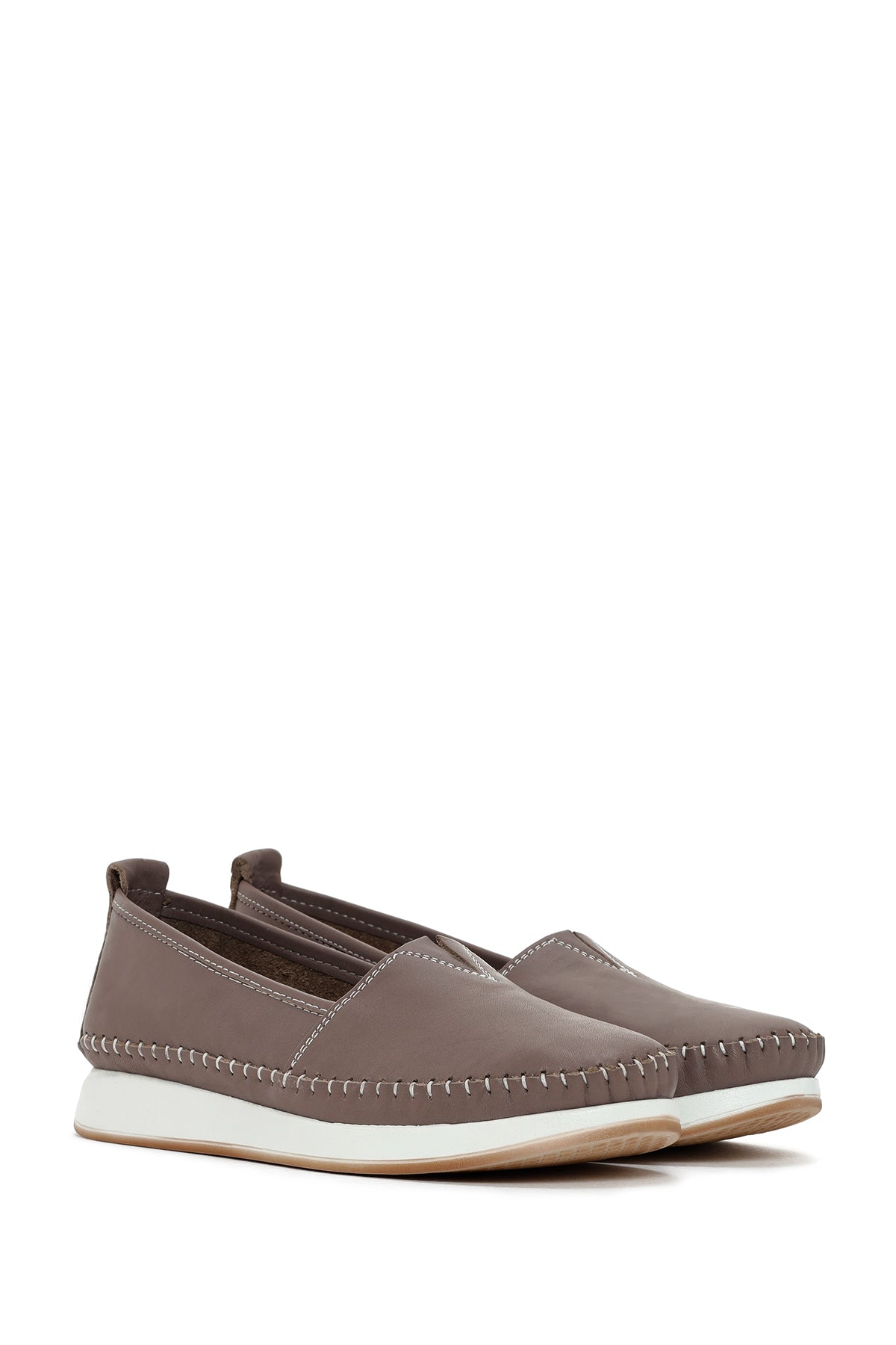 Kadın Vizon Deri Comfort Loafer