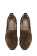 Women's Mink Suede Leather Loafer | Derimod