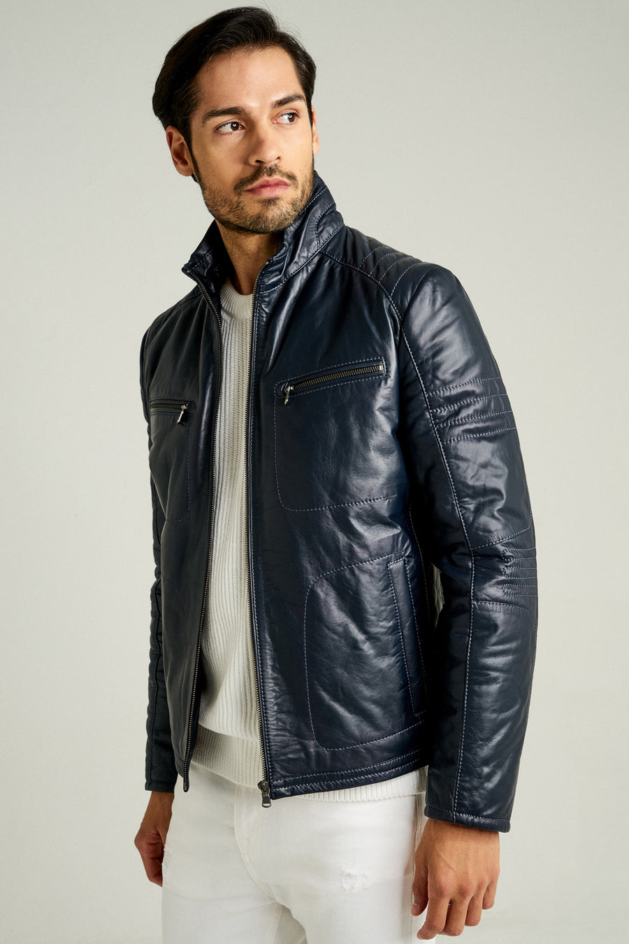 Bill Men's Navy Blue Coat 18WGE629547 | Derimod