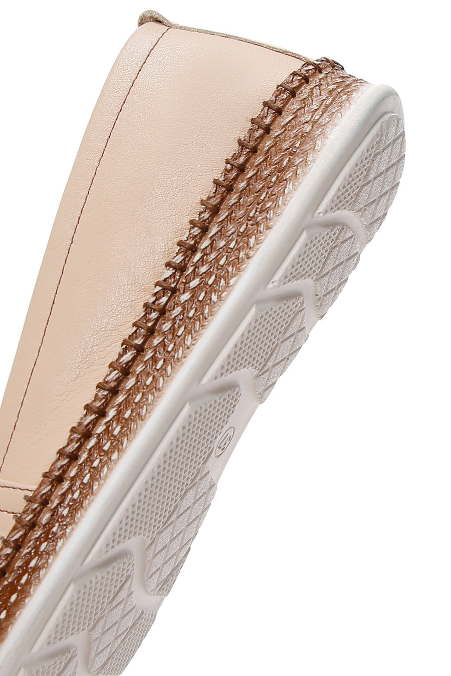Kadın Bej Deri Comfort Loafer