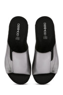 Women's Gray Thick Soled Comfort Slippers | Derimod