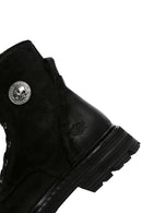 Harley Davidson Men's Black Vilfrid Exc Nubuck Leather Boots | Derimod