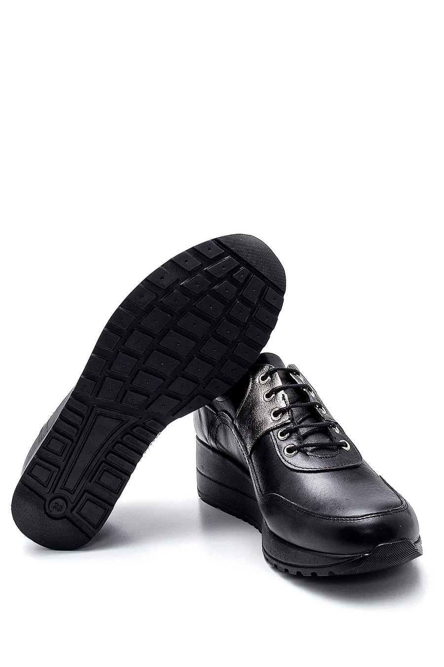 Kadın Deri Dolgu Topuk Sneaker