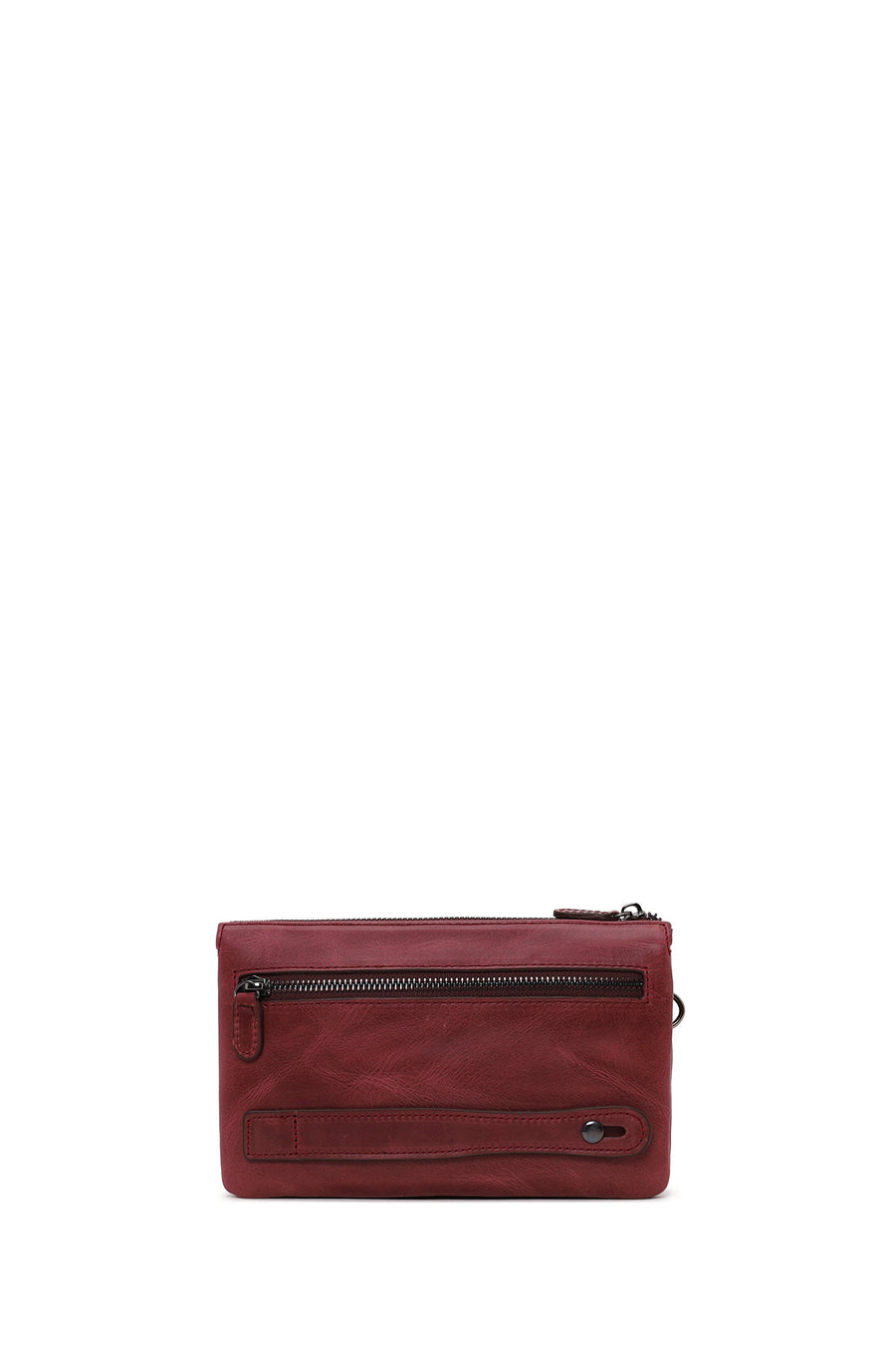 Male Burgundy Leather Handbag