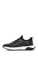 Men's Black Lace-up Leather Sneaker | Derimod