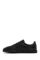 Men's Black Lace-up Leather Sneaker | Derimod
