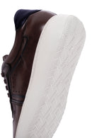 Men's Brown Leather Thick Sole Sneaker | Derimod