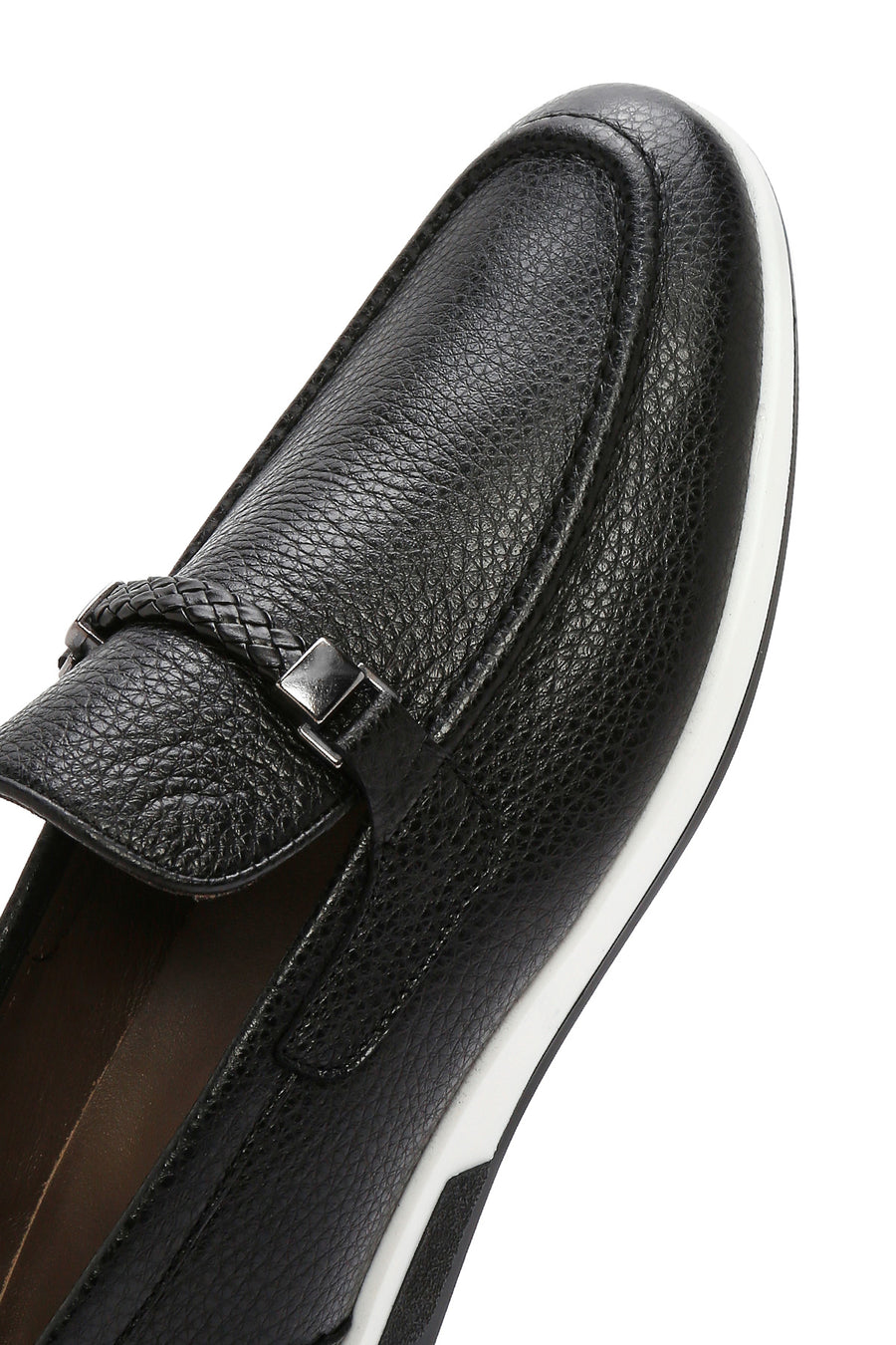 Erkek Siyah Deri Casual Loafer