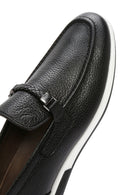 Men's Black Leather Casual Loafer | Derimod