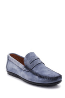 Erkek Deri Süet Loafer | Derimod