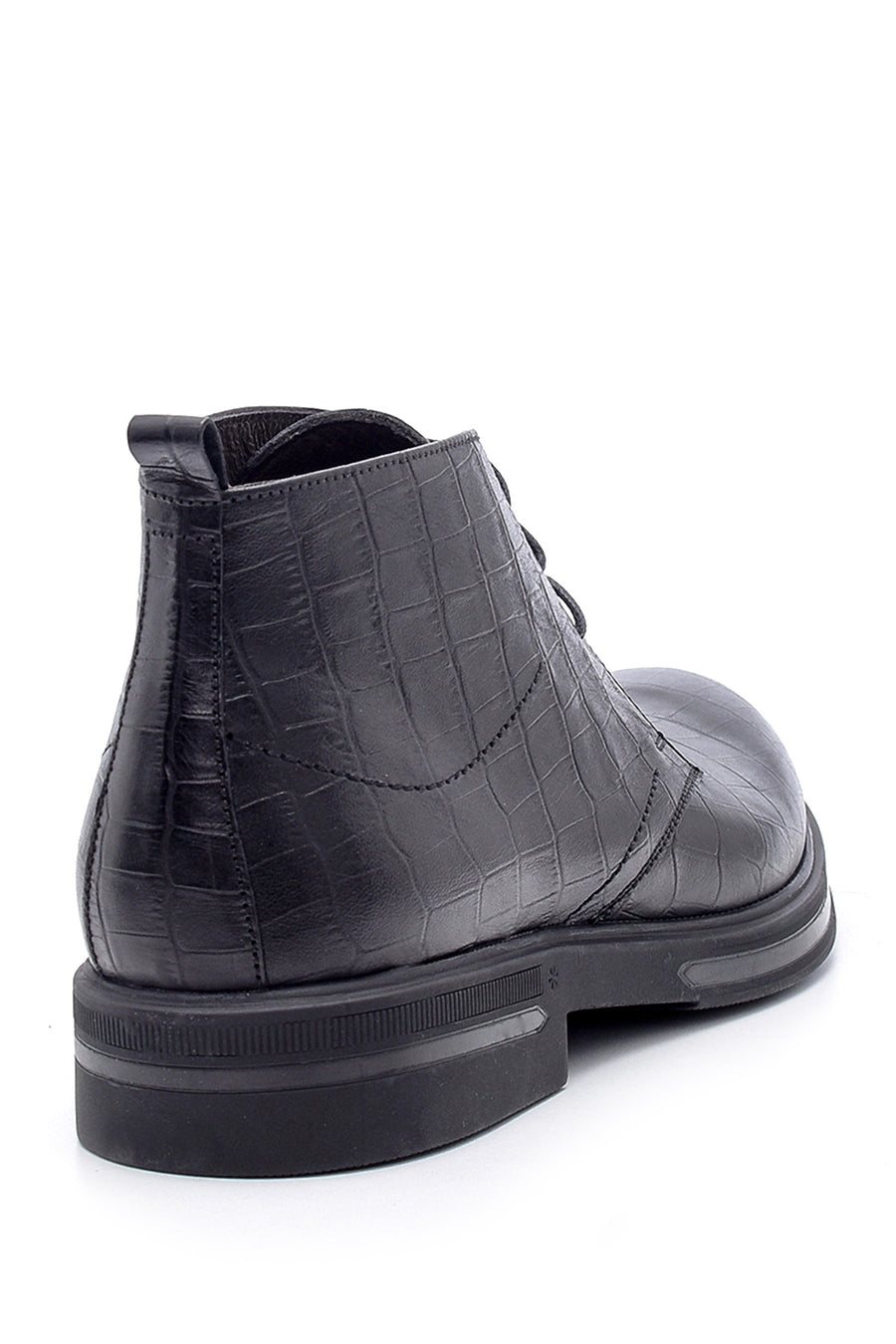 Men's Leather Crocodile Pattern Boots
