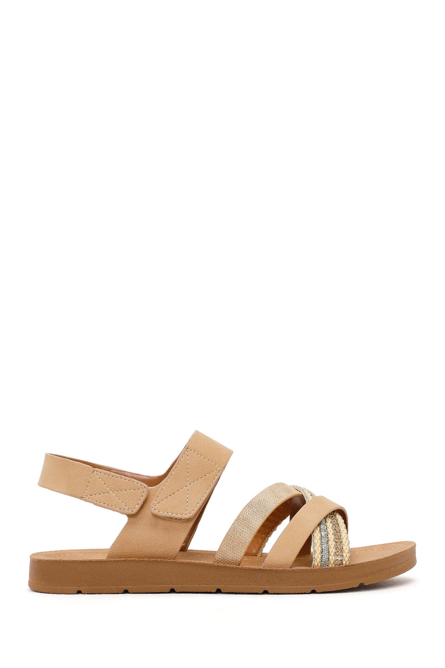 Women's Tan Strappy Sandals 26SFE464614 | Derimod