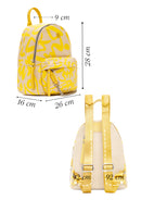 Women's Yellow Printed Backpack | Derimod