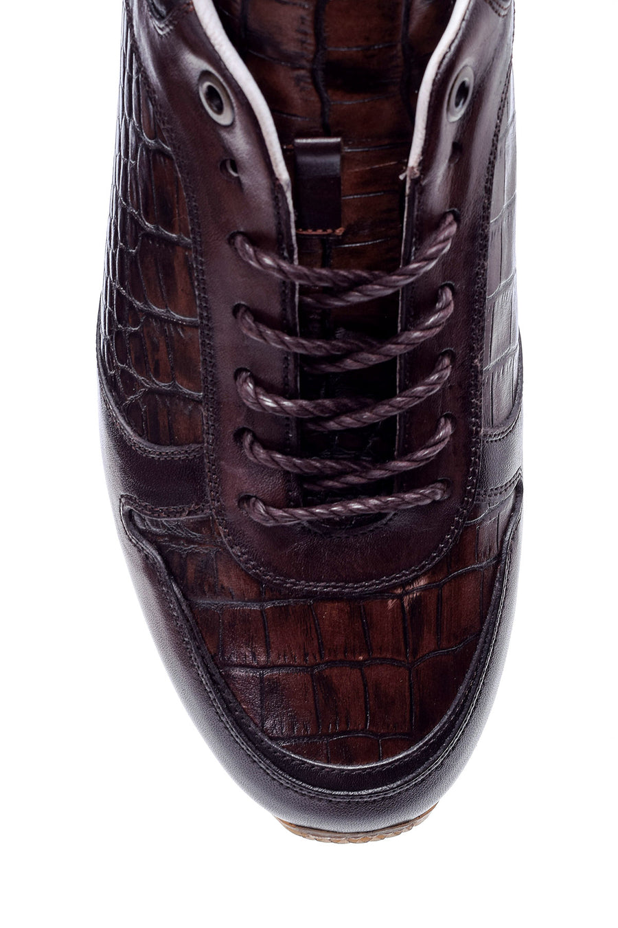 Erkek Kroko Detaylı Sneaker