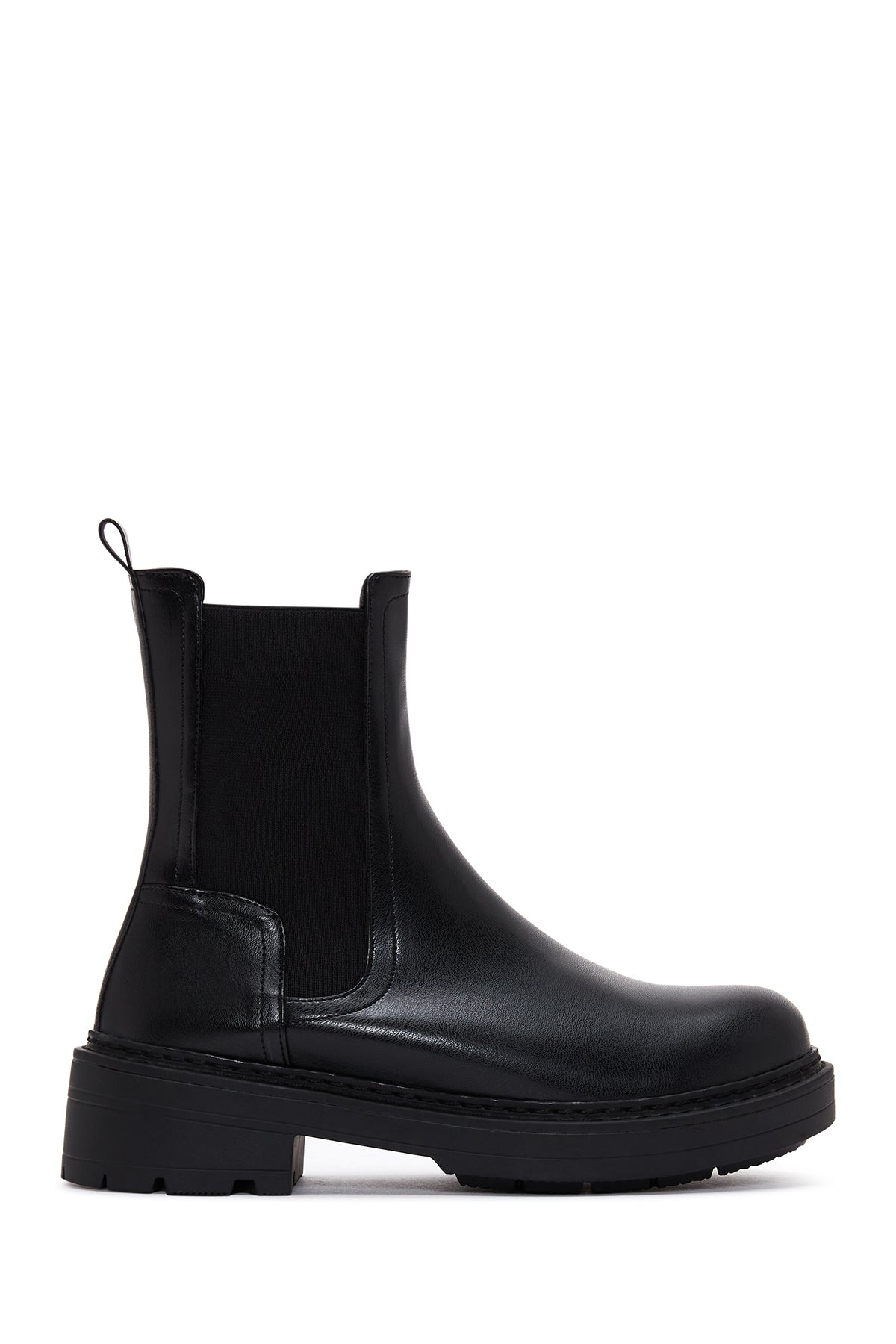 Women's Black Thick Soled Chelsea Boots 23WFE400618 | Derimod