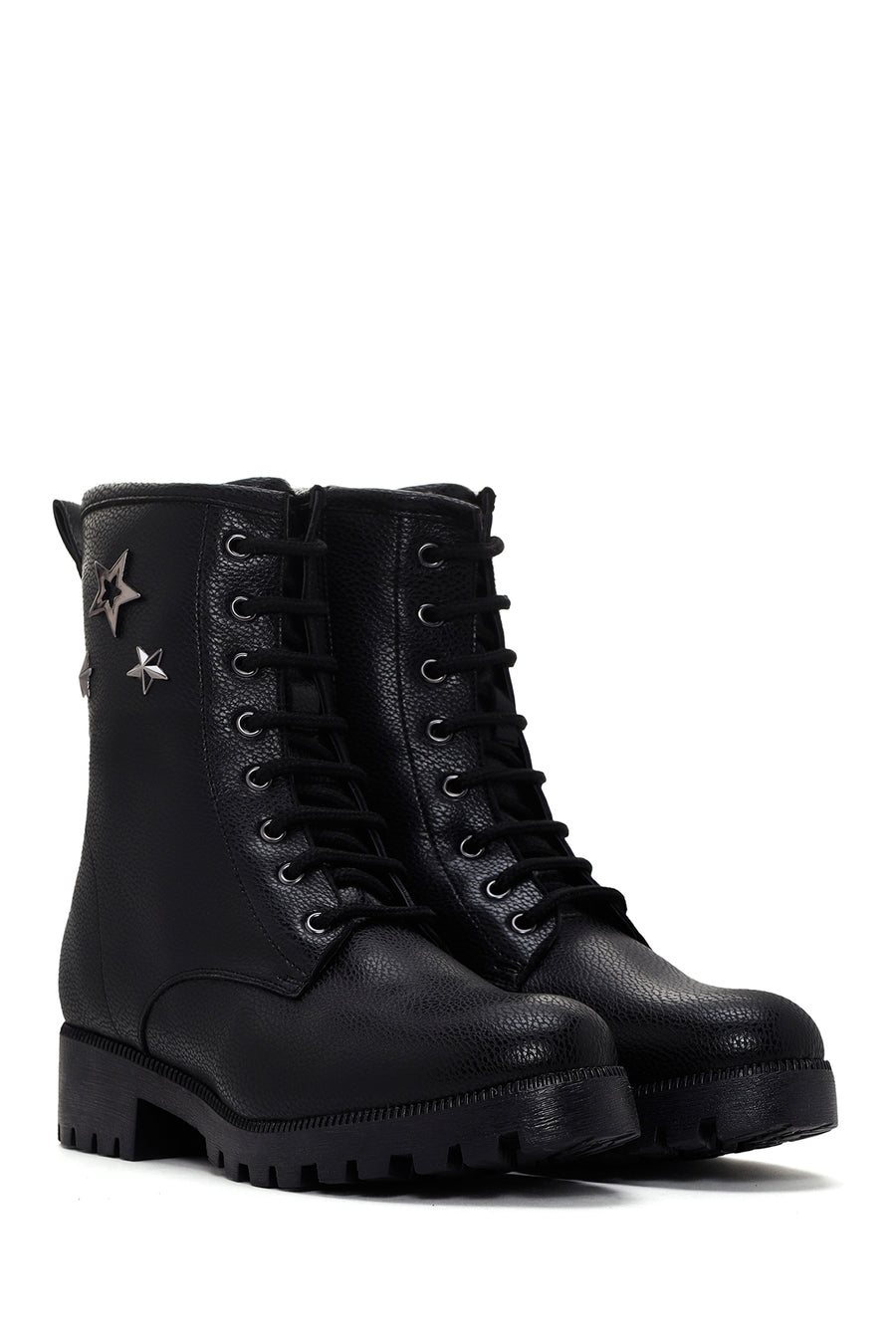 Women's Black Zippered Boots