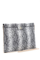 Women's Snake Patterned Clutch Bag | Derimod