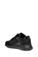 Geox Kadın Siyah Bağcıklı Kalın Tabanlı Deri Sneaker | Derimod