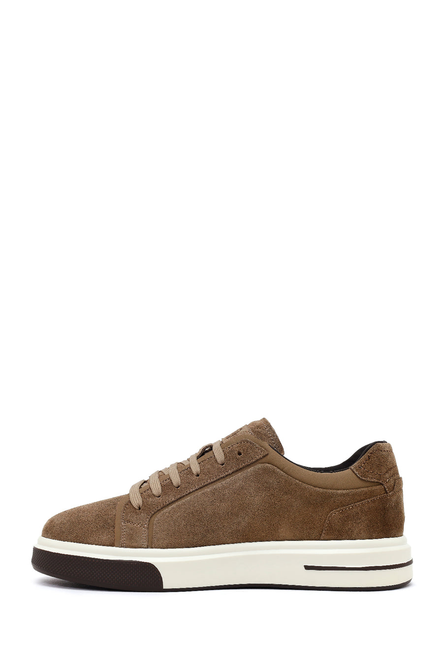 Male Mink Lace-up Thick-Soled Suede Leather Sneaker